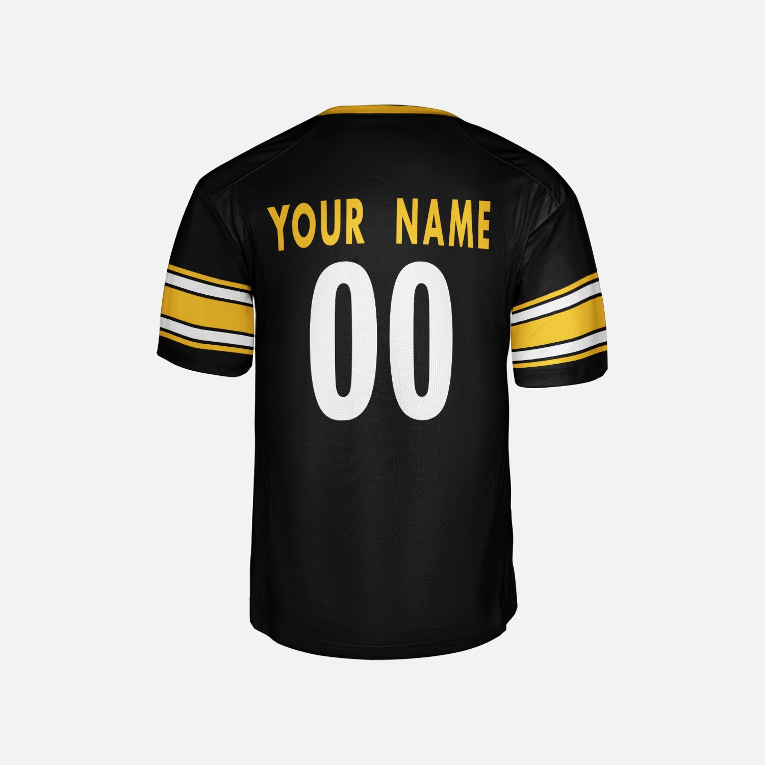 Personalized Pittsburgh Fan Black Football Jersey – Custom Name & Number