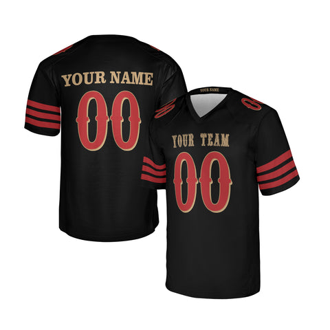Personalized San Francisco 49ers Black 2025 Rivalries Collection Football Jersey – Custom Name & Number