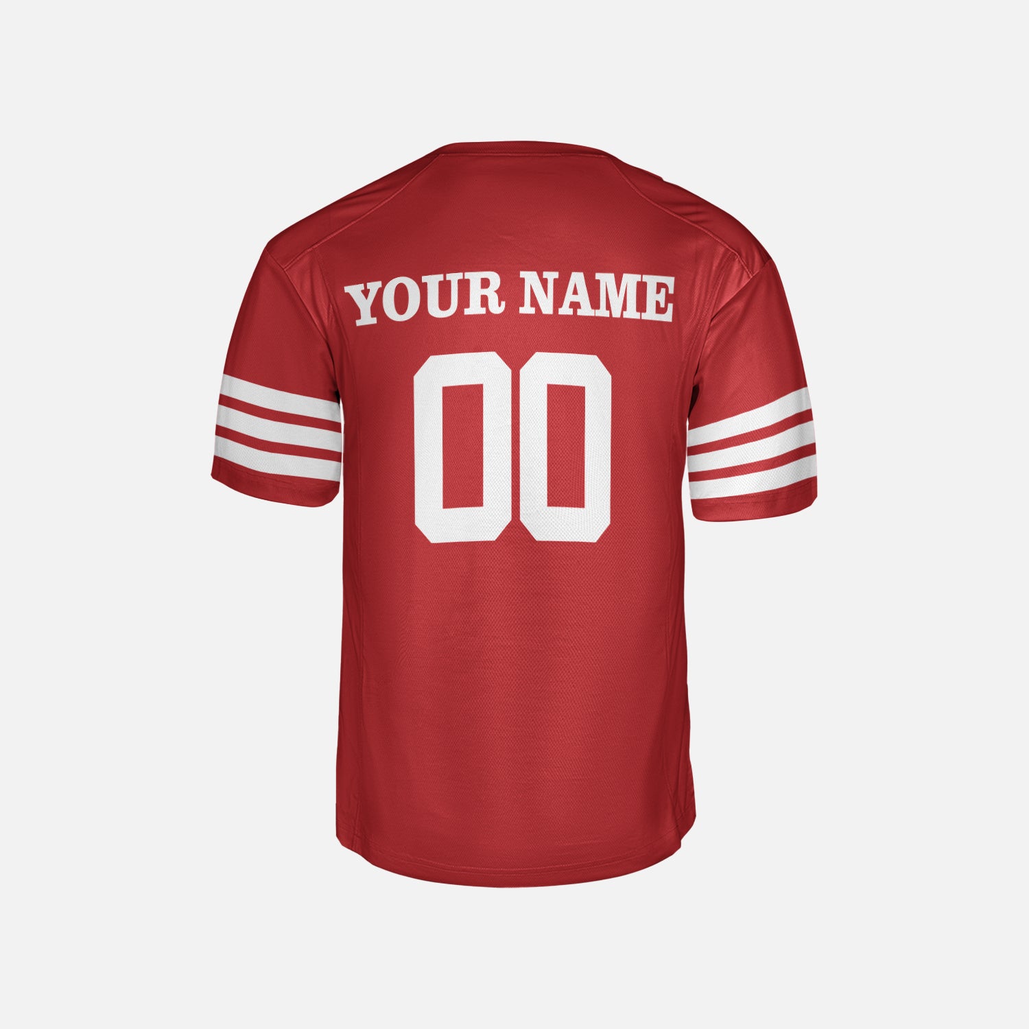Personalized San Francisco Fan Scarlet Football Jersey – Custom Name & Number
