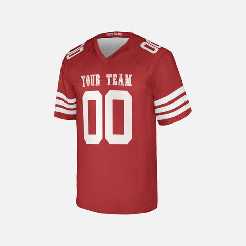 Personalized San Francisco Fan Scarlet Football Jersey – Custom Name & Number