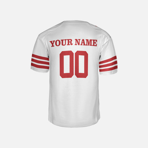 Personalized San Francisco Fan White Football Jersey – Custom Name & Number