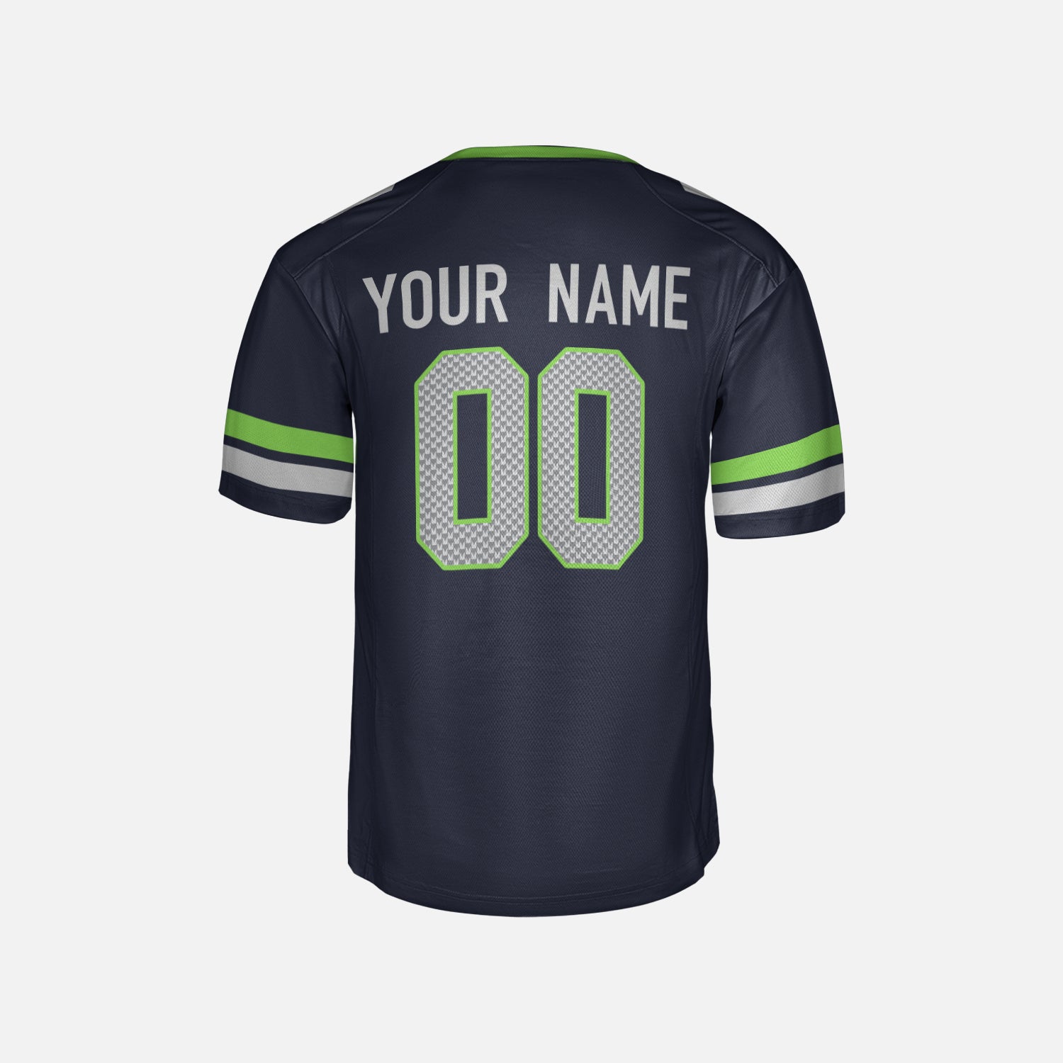 Personalized Seattle Fan Navy Football Jersey – Retro Style Custom Name & Number