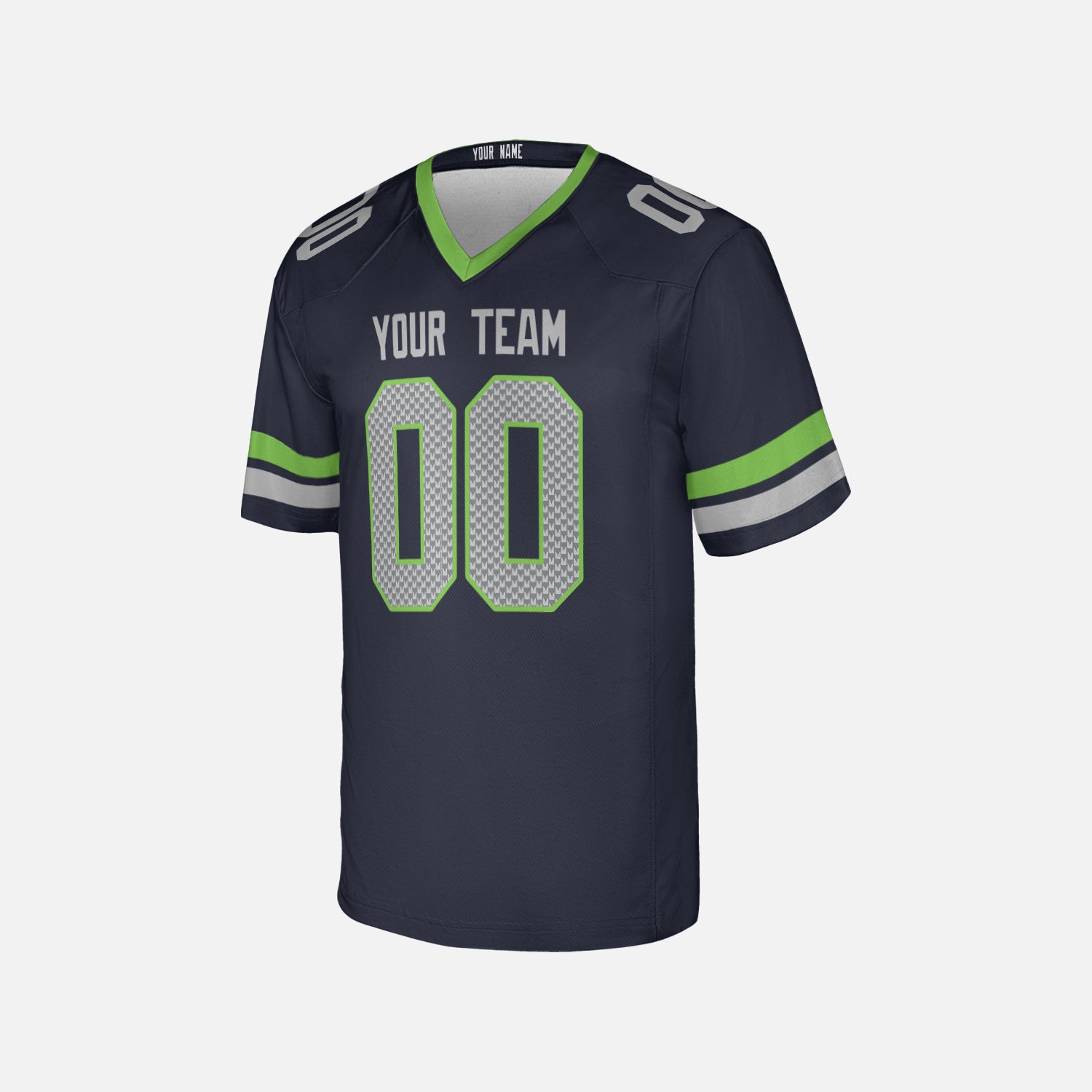 Personalized Seattle Fan Navy Football Jersey – Retro Style Custom Name & Number