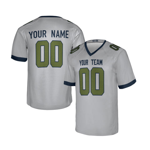 Personalized Seattle Seahawks Wolf Gray 2025 Rivalries Collection Football Jersey – Custom Name & Number