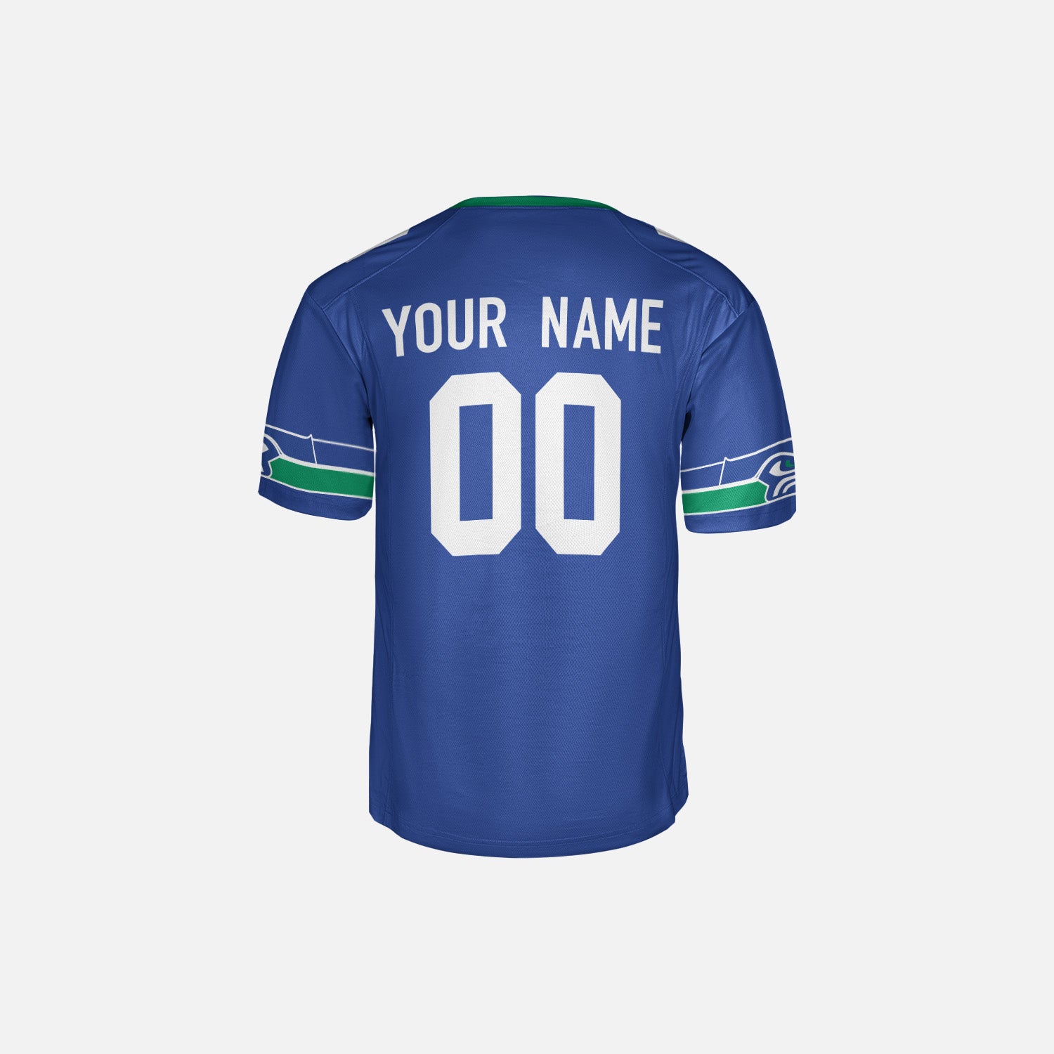 Personalized Seattle Fan Royal Football Jersey – Retro Style Custom Name & Number