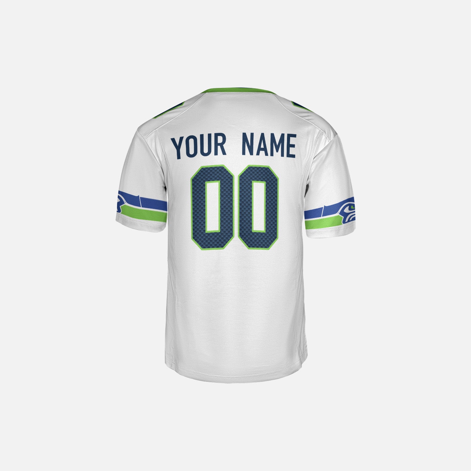 Personalized Seattle Fan White Football Jersey – Retro Style Custom Name & Number