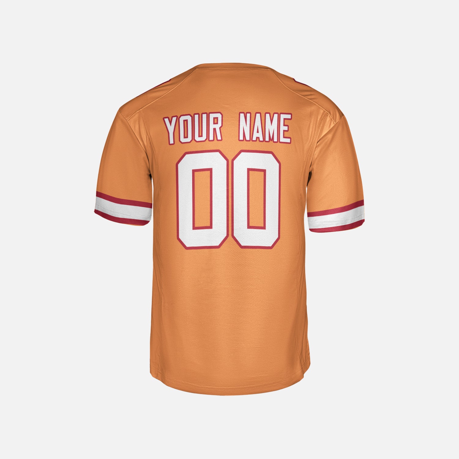 Personalized Tampa Bay Fan Orange Football Jersey – Retro Style Custom Name & Number