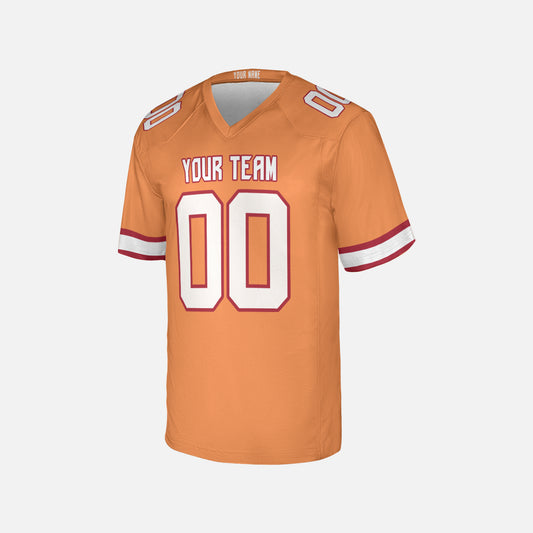 Personalized Tampa Bay Fan Orange Football Jersey – Retro Style Custom Name & Number