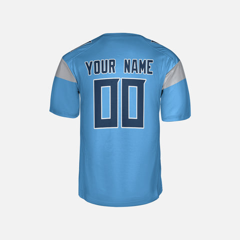 Personalized Tennessee Fan Light Blue Football Jersey – Alternate Style Custom Name & Number