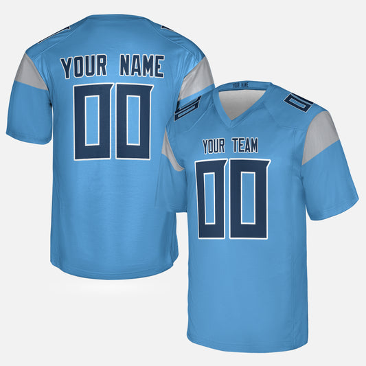 Personalized Tennessee Fan Light Blue Football Jersey – Alternate Style Custom Name & Number