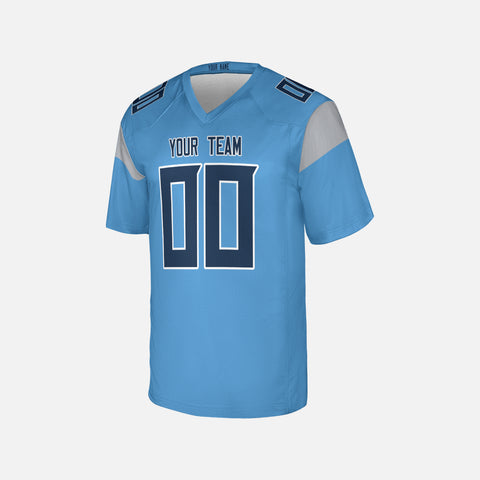 Personalized Tennessee Fan Light Blue Football Jersey – Alternate Style Custom Name & Number