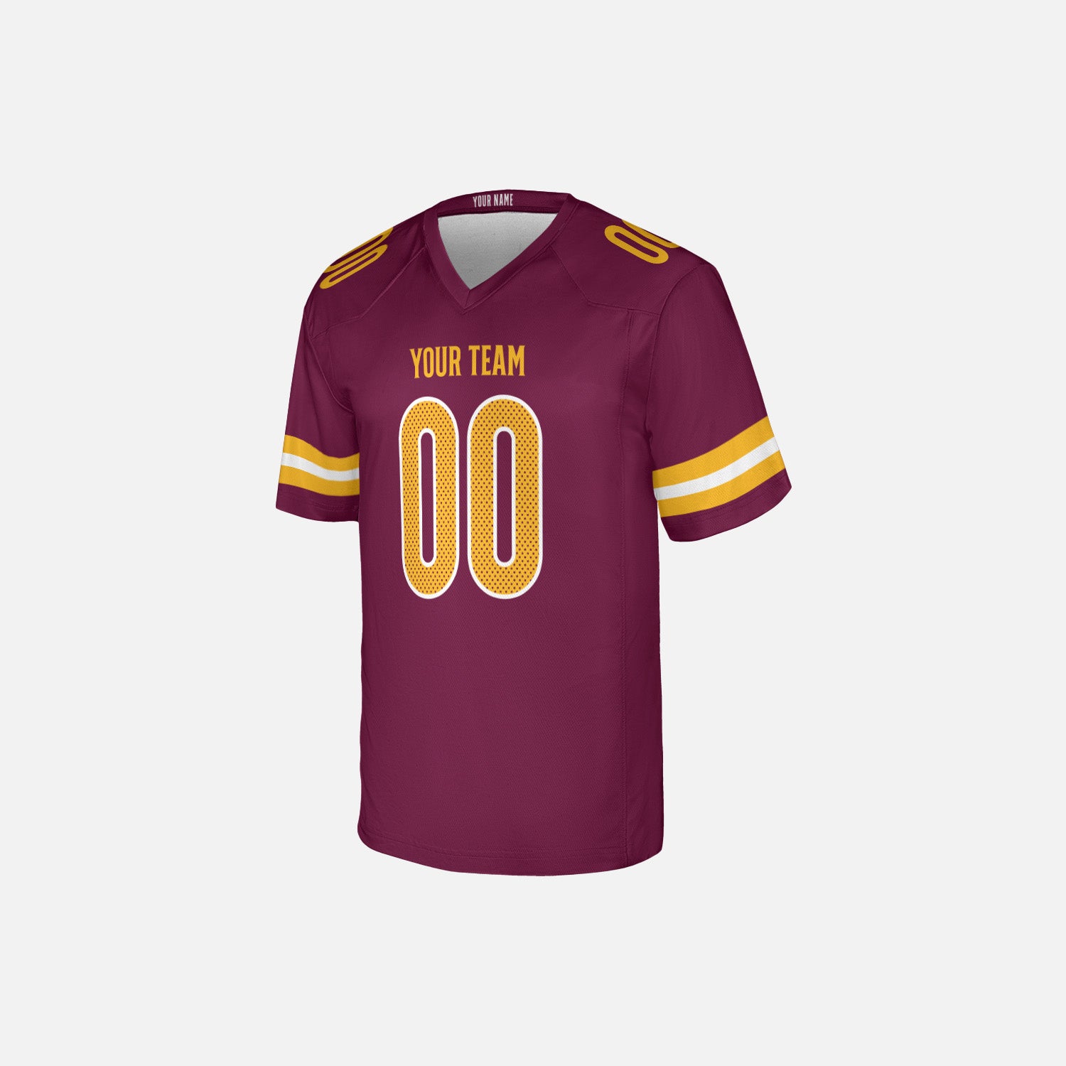Personalized Washington DC Fan Burgundy Football Jersey – Custom Name & Number