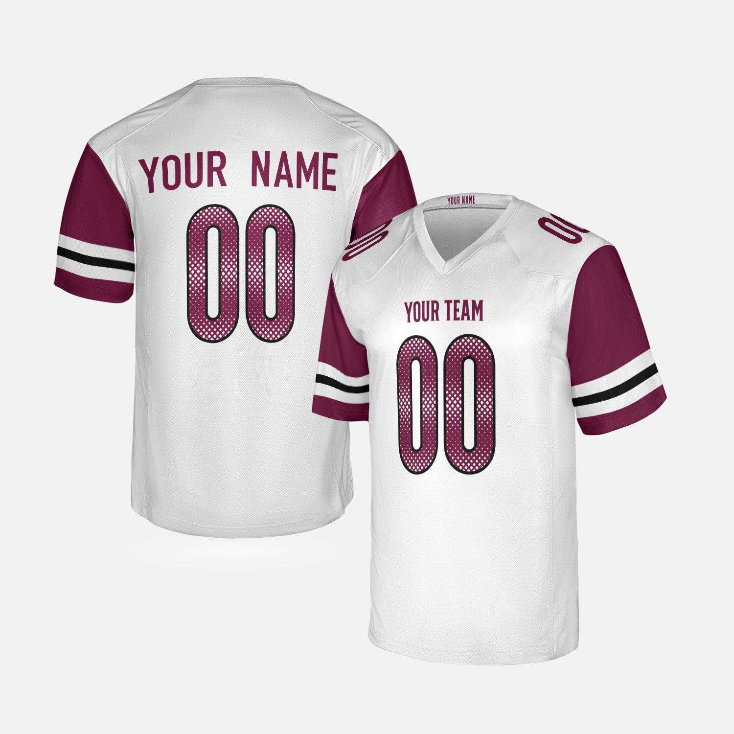 Personalized Washington DC Fan White Football Jersey – Custom Name & Number