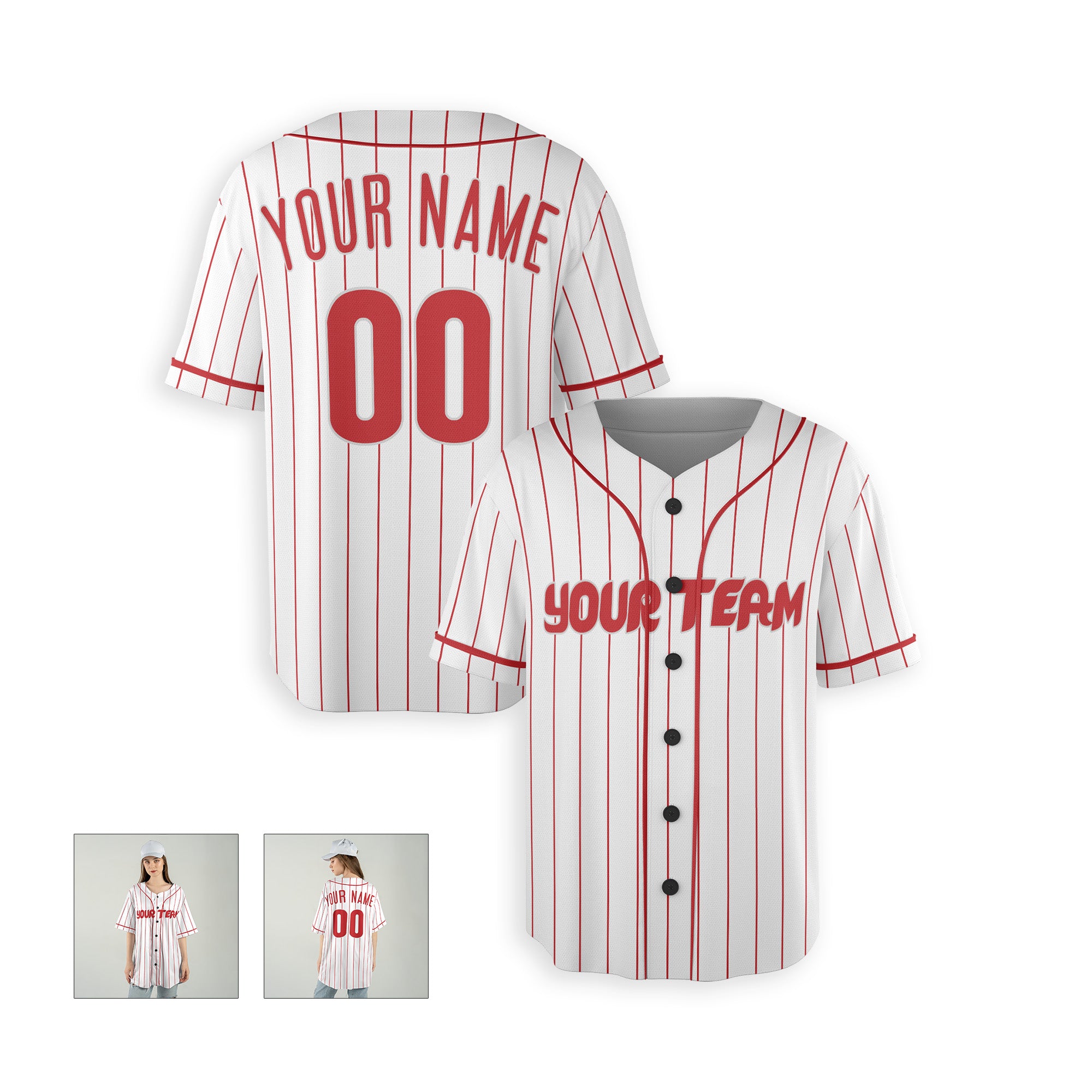 Personalized Philadelphia Fan White Baseball Jersey – Home Style Custom Name & Number