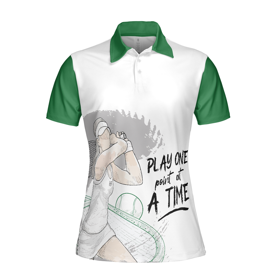 Personalized Women's Golf Shirt Polo - This Girl Runs On Jesus And Golf Short Sleeve White