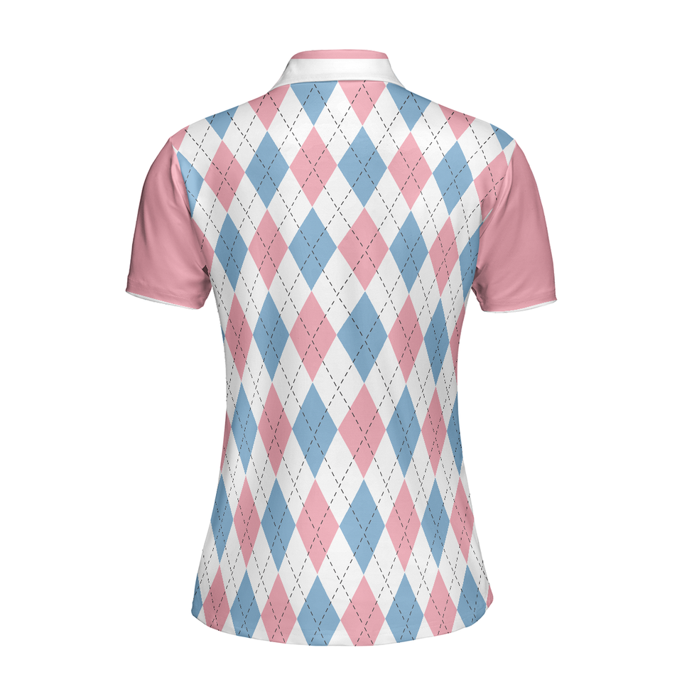 Personalized Women's Golf Shirt Polo - Queen Of The Golf Course Short Sleeve