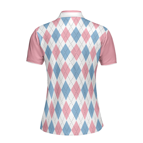 Personalized Women's Golf Shirt Polo - Queen Of The Golf Course Short Sleeve