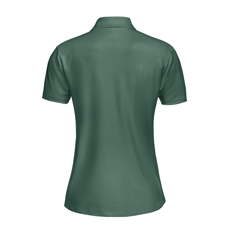 Personalized Women's Golf Shirt Polo - Queen Of The Green Golf Short Sleeve